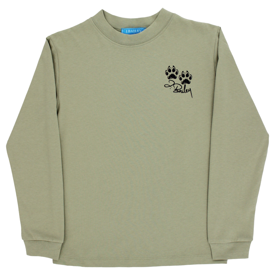 Long Sleeve Logo Tee - Spaniel/Pistachio PRE-ORDER