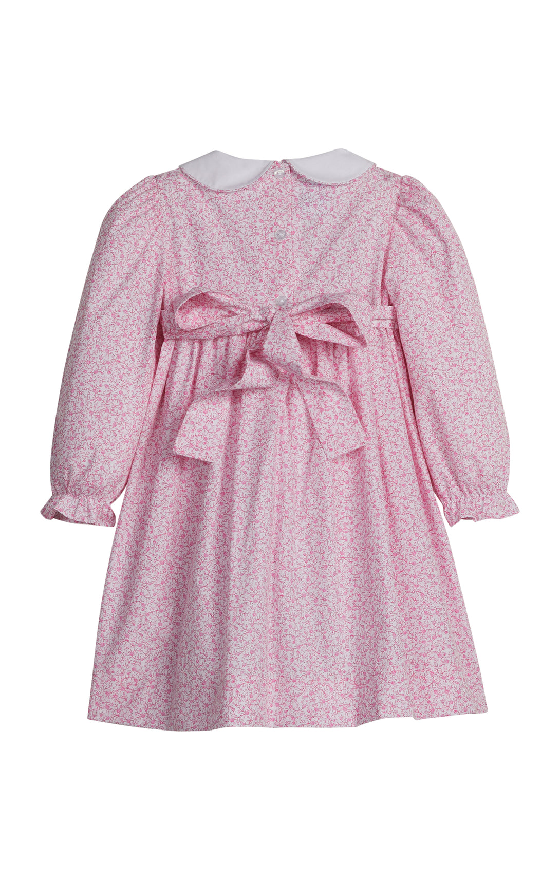 Smocked Natalie Dress - Pink Vinings