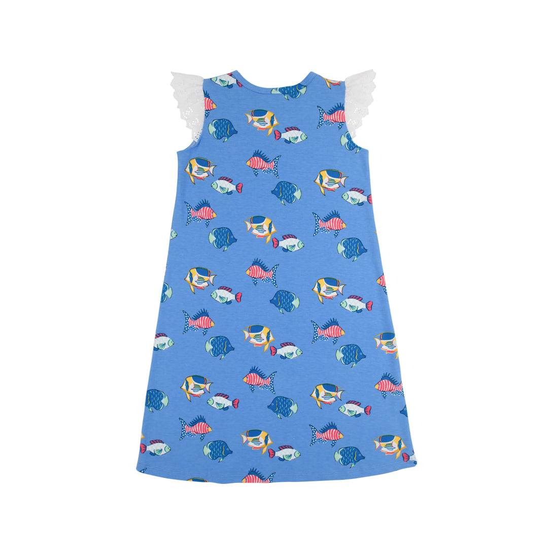 Sleeveless Polly Play Dress Eyelet Here Fishy Fish