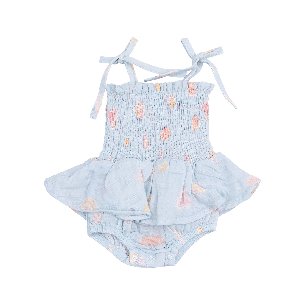 Smocked Sea Shells Skirted Bubble PRE-ORDER