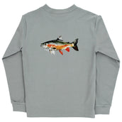 Long Sleeve Logo Tee - Trout/Limestone PRE-ORDER