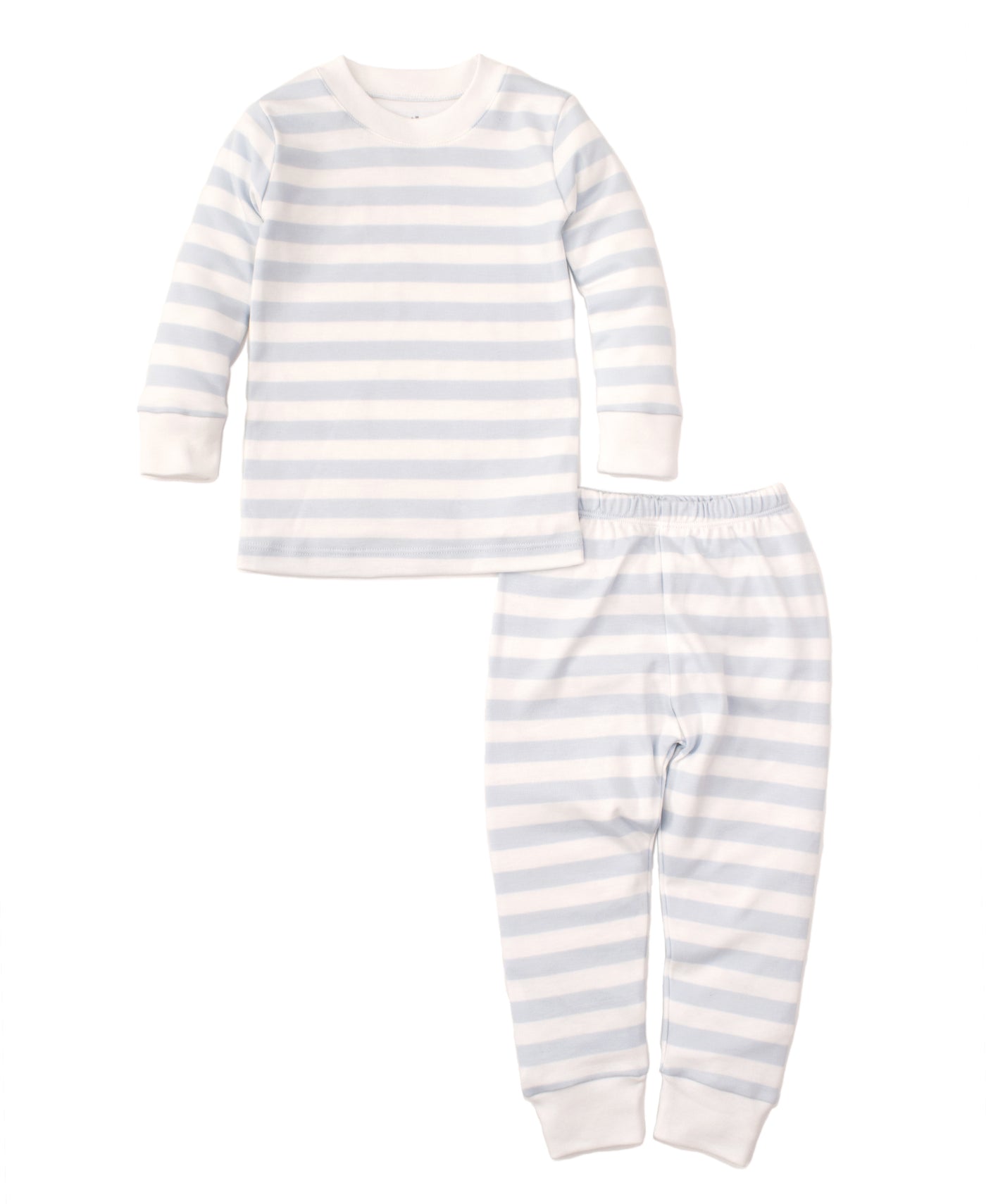 Broad Stripes Pajama Set - Light Blue