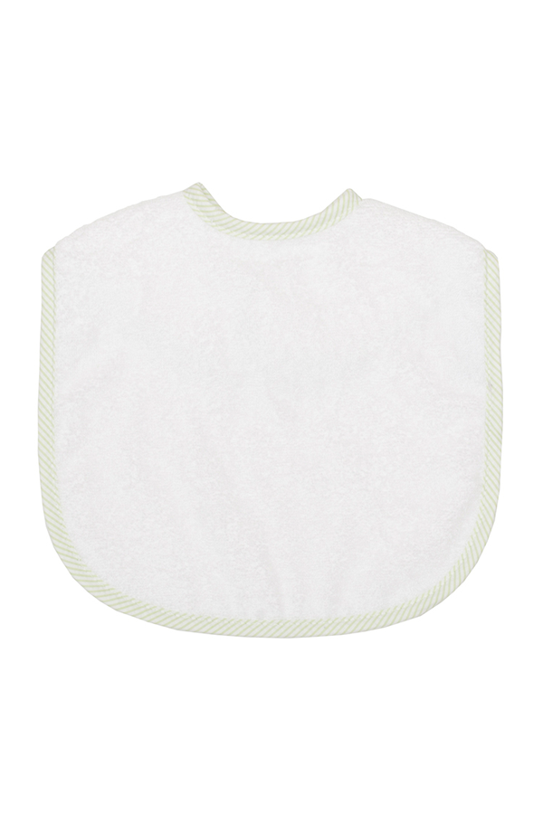 Toddler Bib - Green Stripe Terry