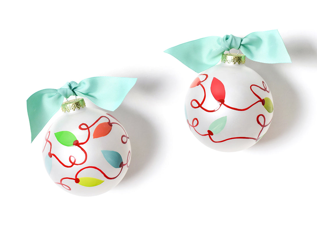 Twinkle Lights Glass Ornament