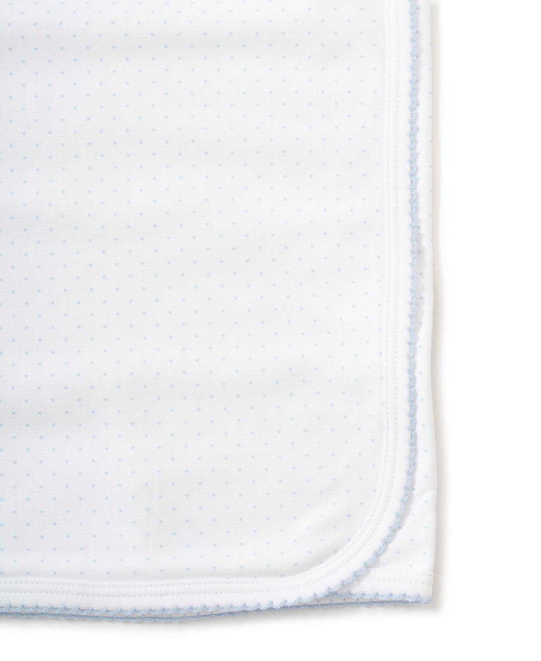 New Kissy Dots Print Blanket - White and Blue