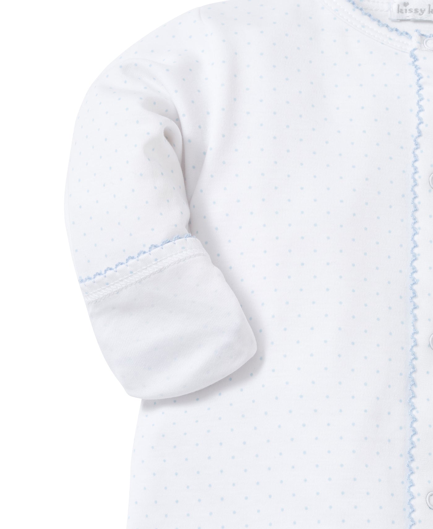 New Kissy Dots Print Converter Gown - Blue and White