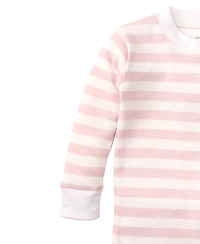 Broad Stripes Pajama Set - Pink