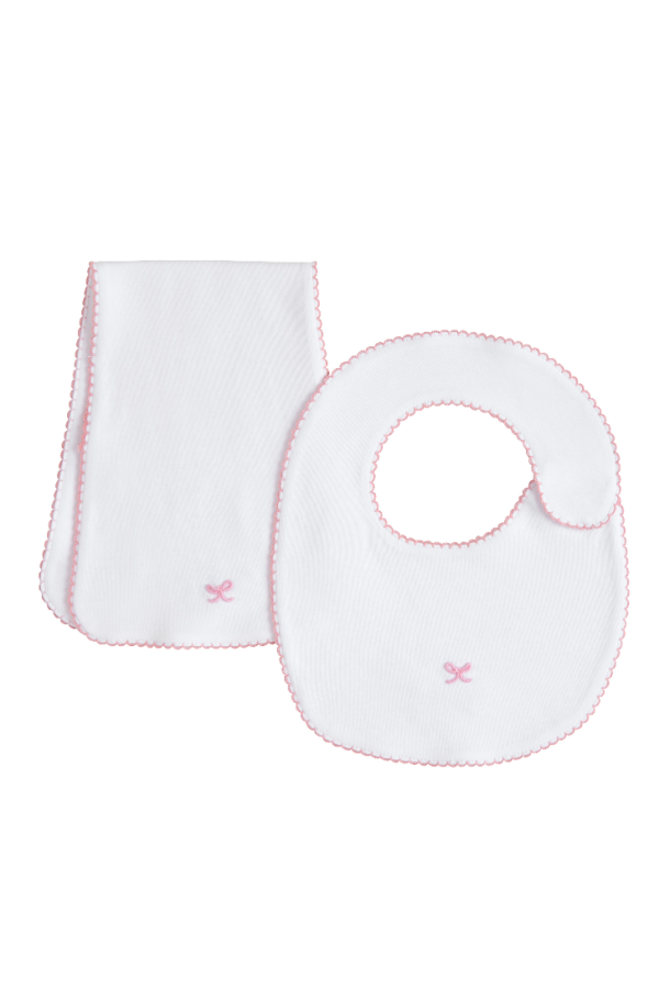 Pinpoint Bib n' Burp Set - Bow