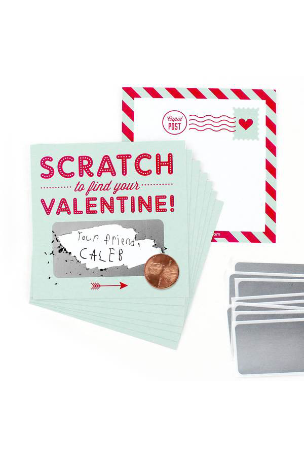 Box of Scratch-off Valentine's Day Cards - Mint
