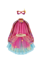 Super-Duper Tutu/Cape/Mask - Pink and Gold