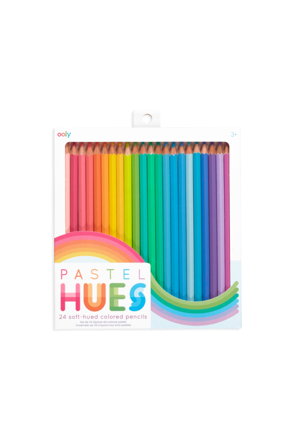 Pastel Hues Colored Pencils - Set of 24