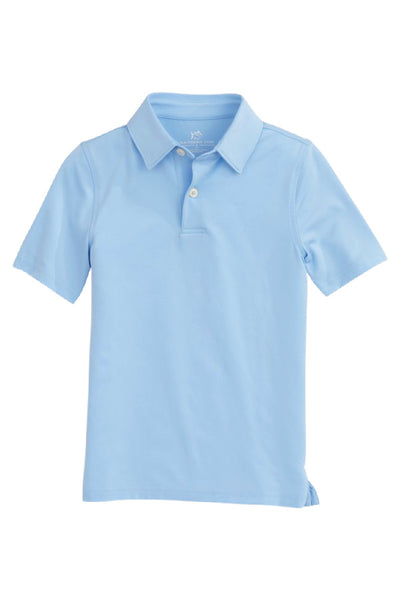 Boys Driver Performance Polo Shirt - Sky Blue