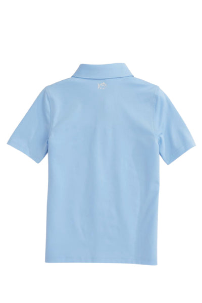 Boys Driver Performance Polo Shirt - Sky Blue