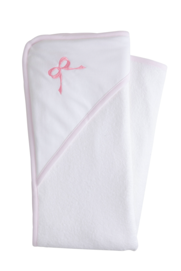 Hooded Towel - Pink Bow