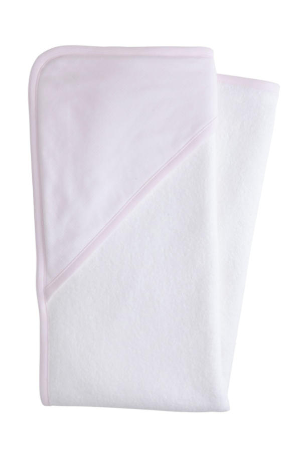 Hooded Towel - Pink Stripe