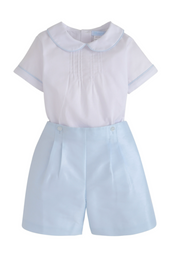 Classic Wedding Short Set Light Blue