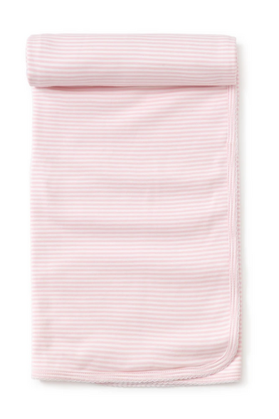 Classic Pink Stripe Blanket
