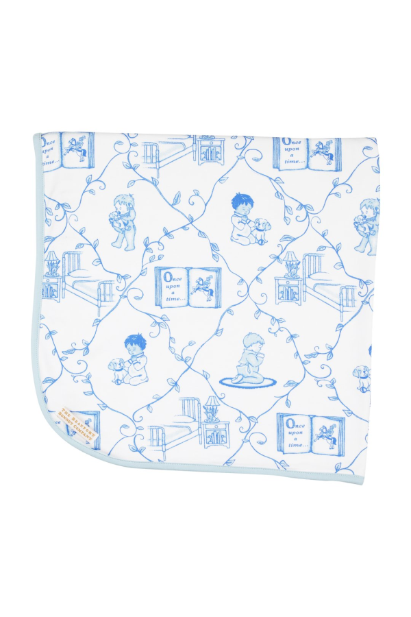 Baby Buggy Blanket - Chinoiserie Charlton Buckhead Blue