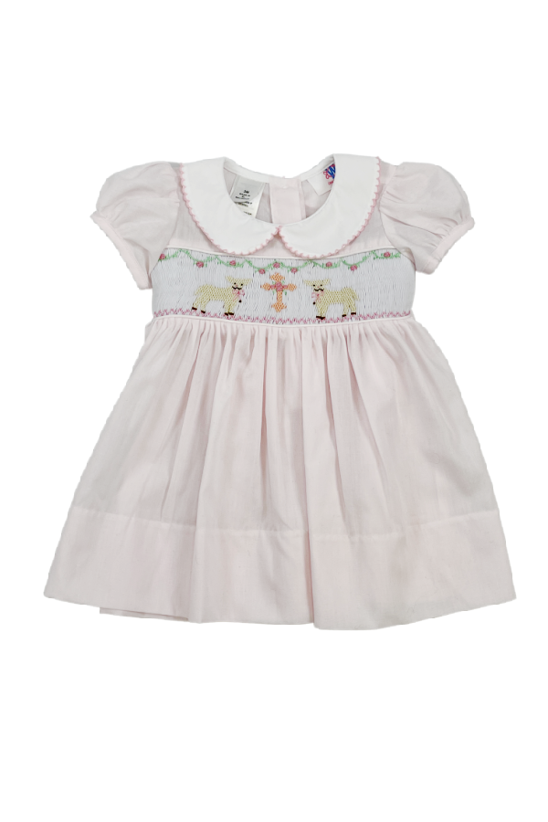 Worthy Is The Lamb Smocked Sash Dress