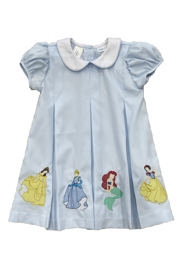 Princess Romy Rilly Frog Princess Blue Pleat Dress – The Frilly Frog