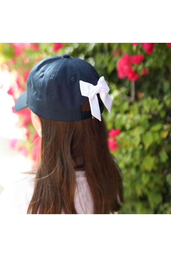 Bow Baseball Hat - Nellie Navy