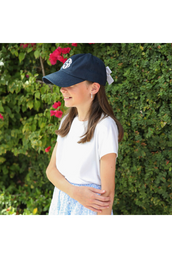 Bow Baseball Hat - Nellie Navy