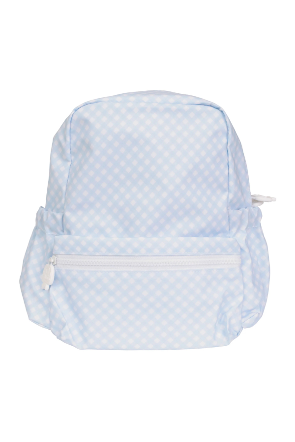 The Backpack - Blue Gingham