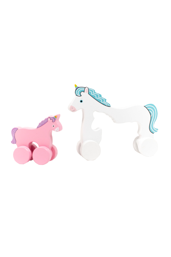 Big and Little Unicorn Push Toy