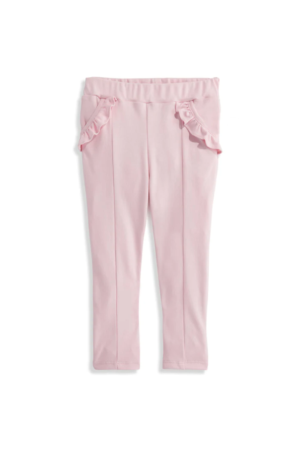 Ruffle Pocket Legging - Pink