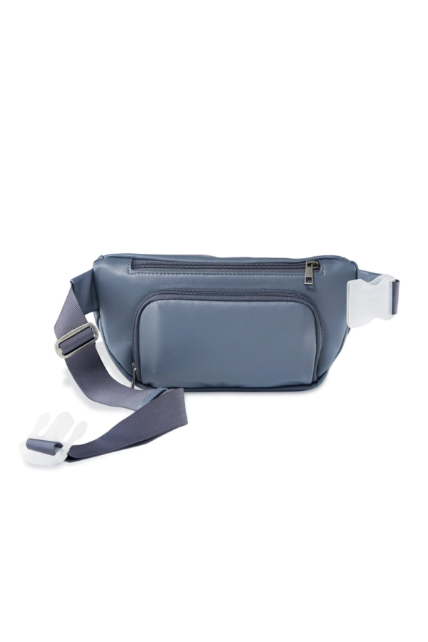 Vegan Leather Bag - Smoky Indigo