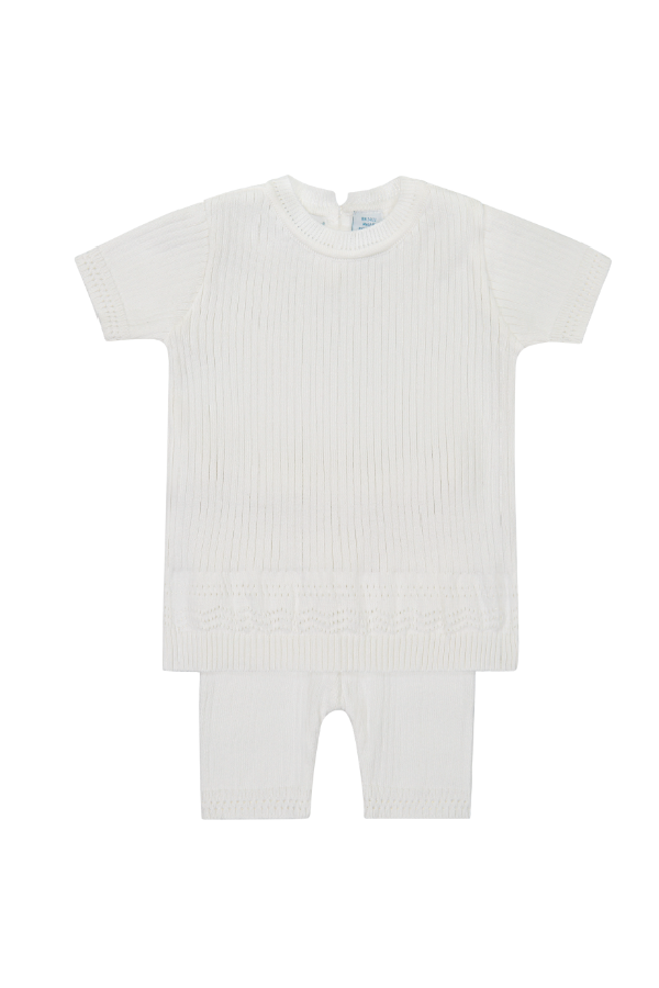 Boys Pointelle Ribbed Set - Ivory – The Frilly Frog