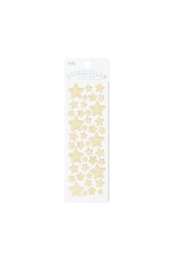 Stickiville Gold Stars Stickers