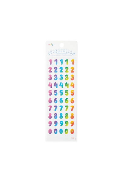 Stickiville Rainbow Number Stickers