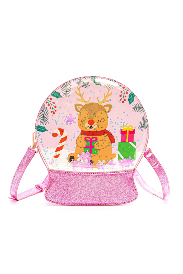 Snow Globe Handbag - Reindeer Cheer