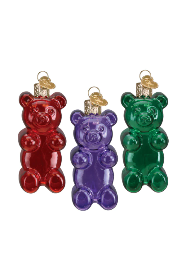 Jelly Bear Ornament - Set of 3