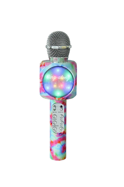 Sing-along Tye Dye Karaoke Microphone and Bluetooth Speaker