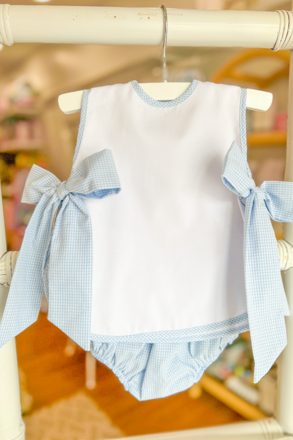 Charlotte Bloomer Set in Light Blue