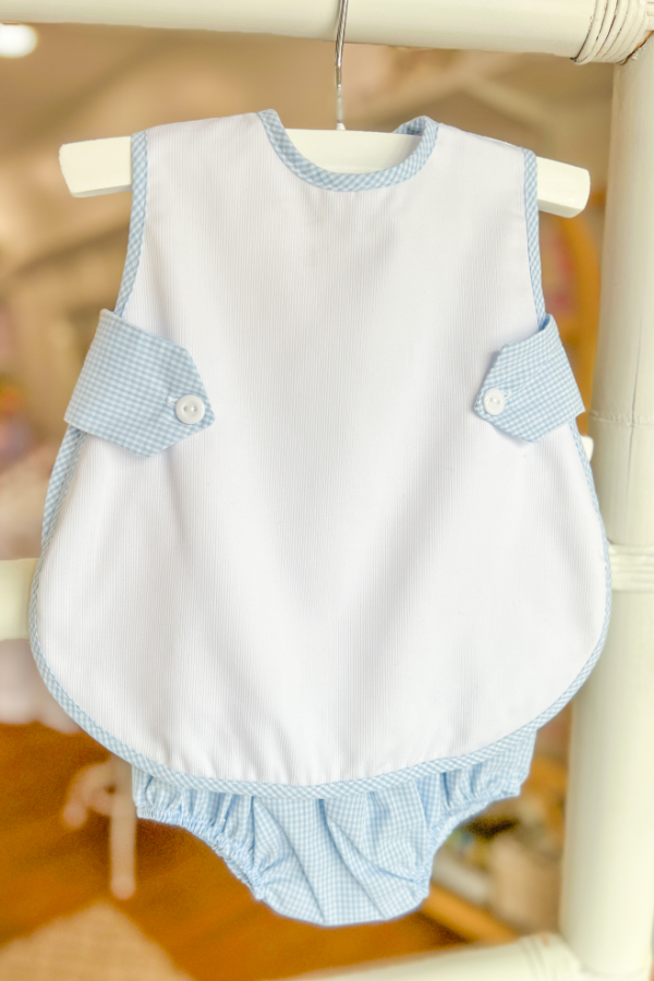 Champ Diaper Set in Light Blue