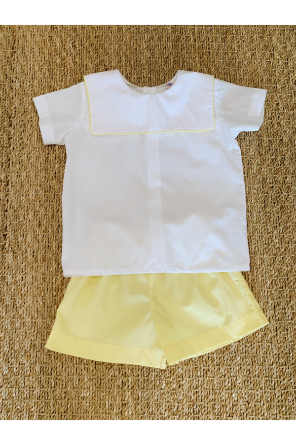 Boy Short Set in Yellow