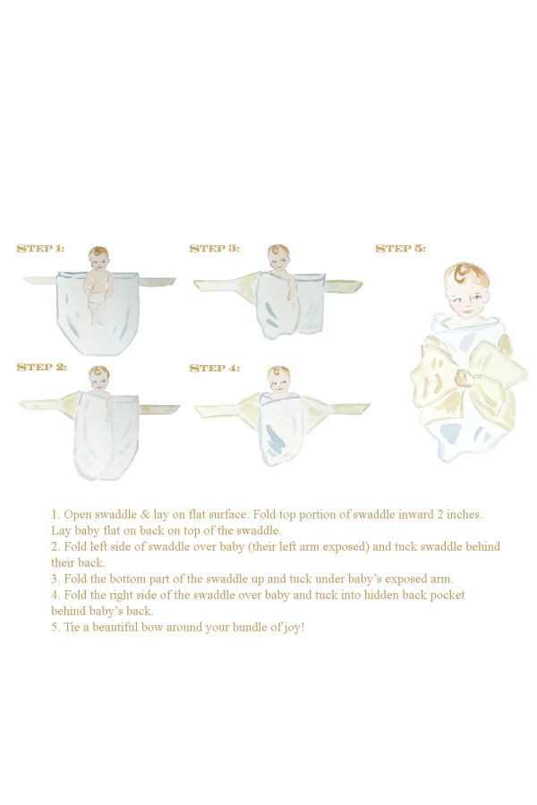 Bow Swaddle Greenbriar Gingham