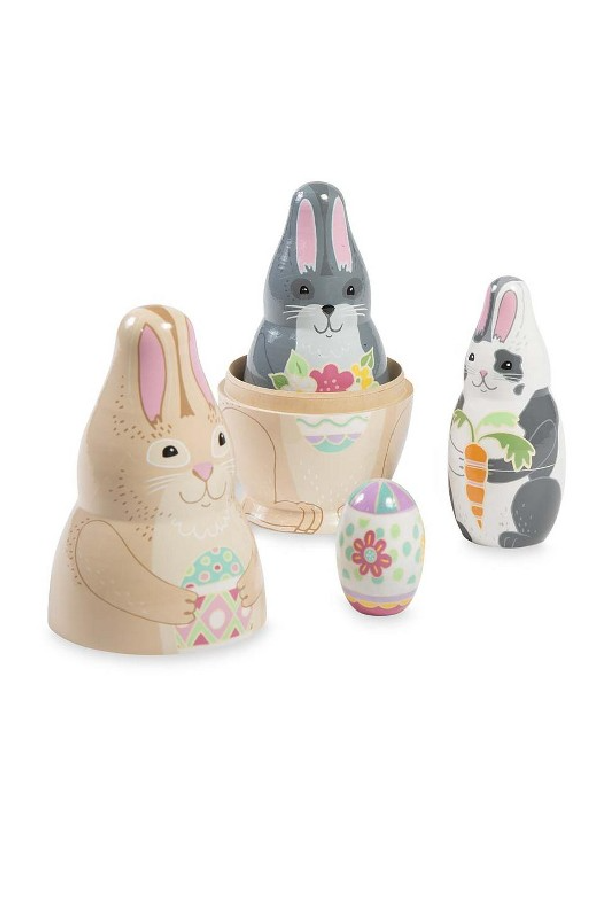 Bunny Wooden Nesting Set