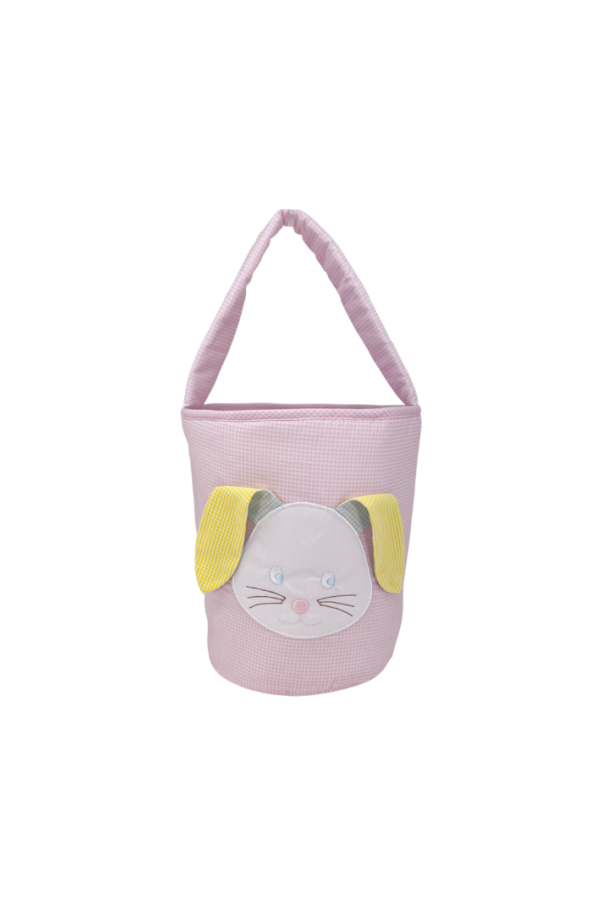 Easter Basket - Pink Mini Gingham