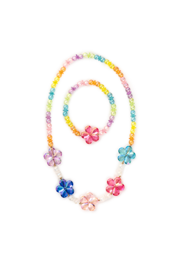 Blooming Beads Necklace and Bracelet Set