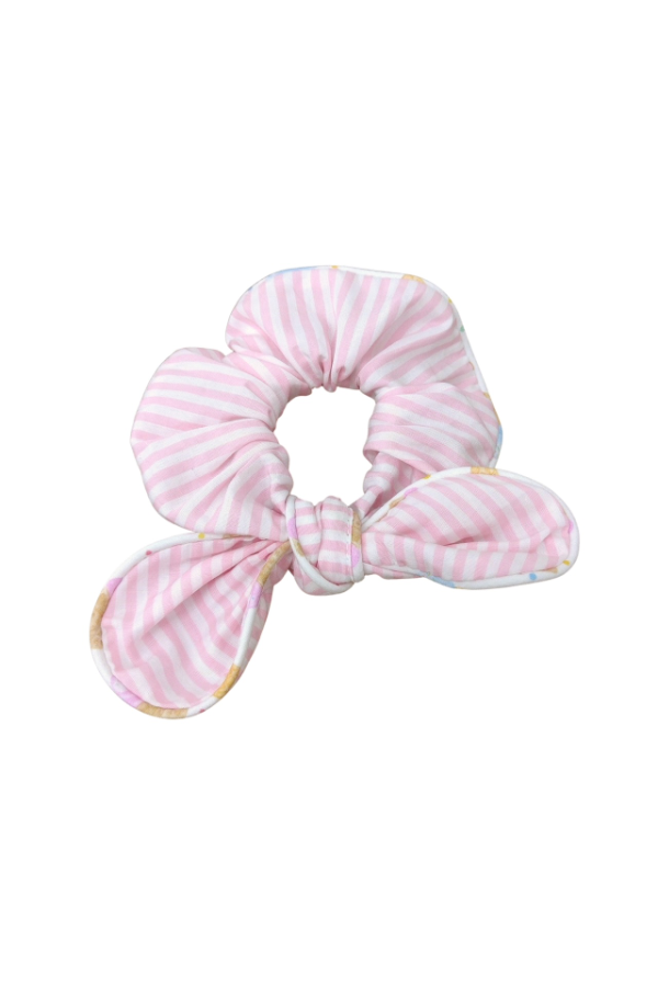 Pink Stripe Scrunchie
