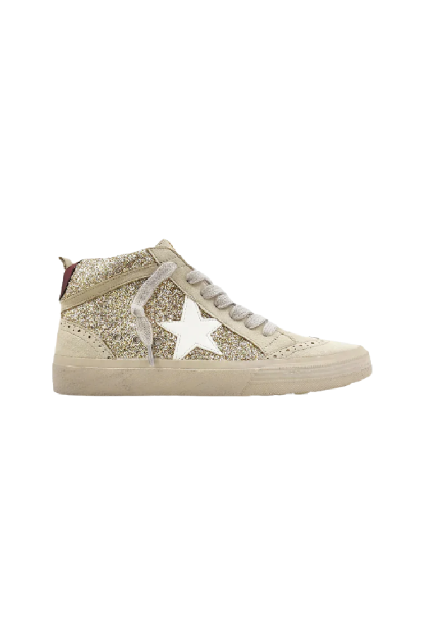 Paulina Gold Glitter Sneaker