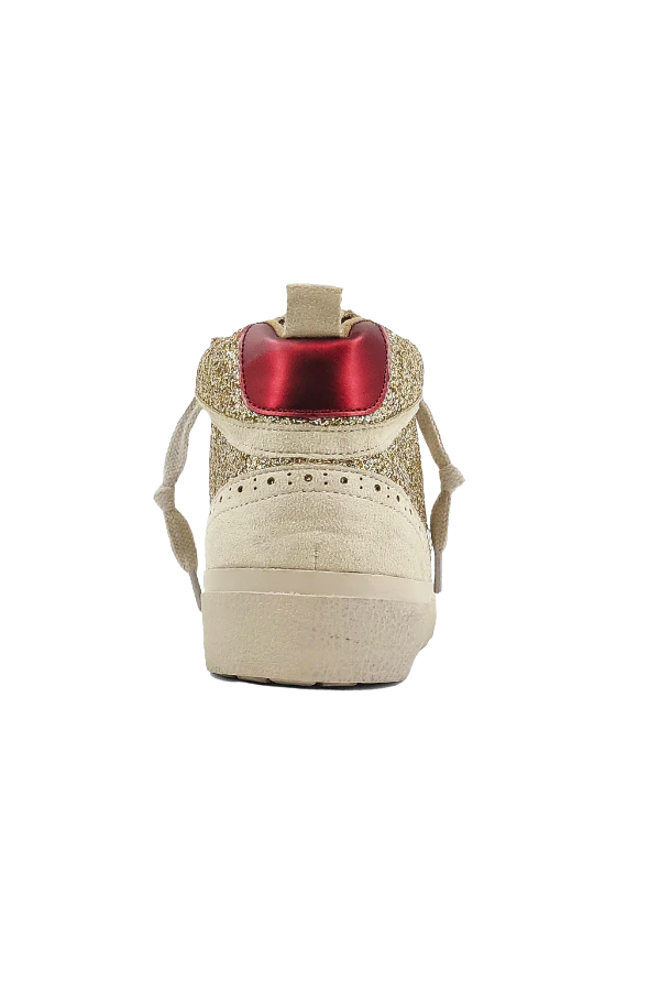 Paulina Gold Glitter Sneaker