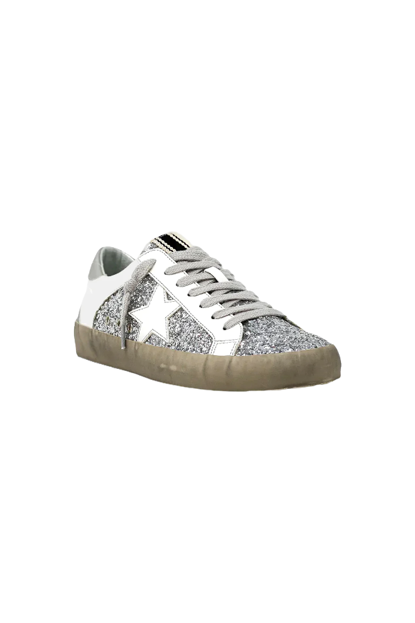Paris Silver Sparkle Sneaker