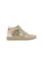 Paulina Gold Snake Sneaker