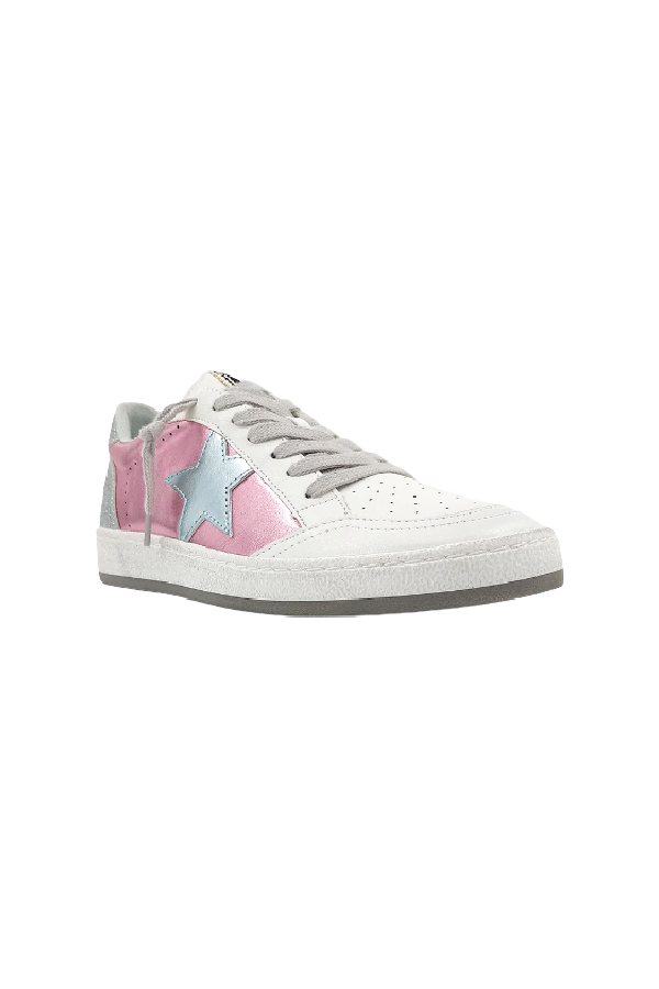 Paz Metallic Pink Kids Sneaker