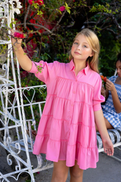 Lola Mini Dress in Precious Pink